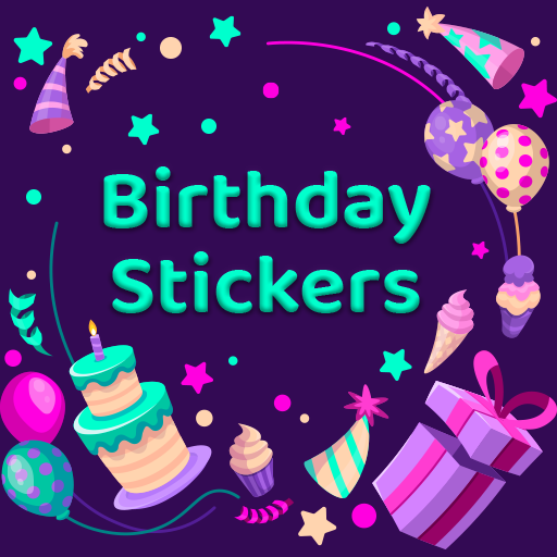 birthday stickers with name