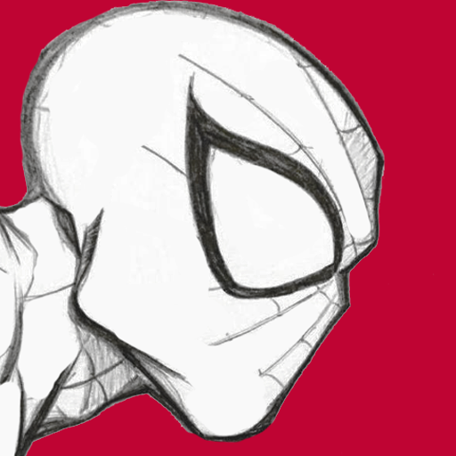 how to draw spider boy easy
