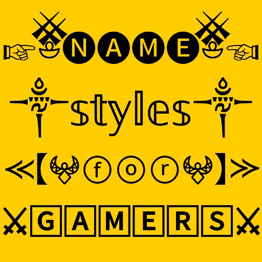 name style gamer nickname