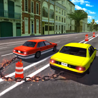 chained cars stunt racing game