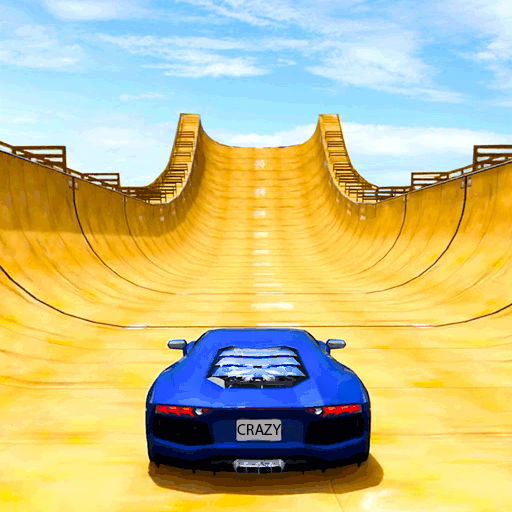 crazy car stunts racing game