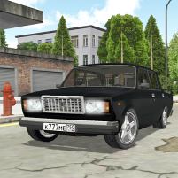 lada 2107 russian city driving