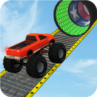 monster truck stunt race game