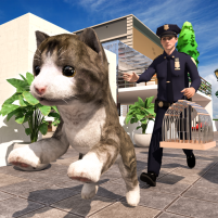 my running cat family pet sim