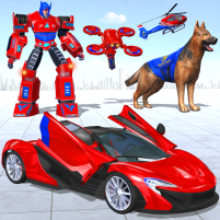 police dog drone robot car