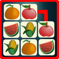 tile connect brain game fruit
