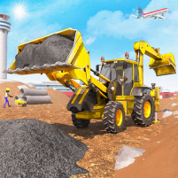 airport construction jcb game