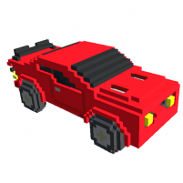 cars color by number voxel art