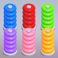 color hoop sort puzzle game