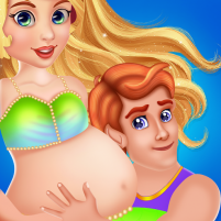 pregnant mermaid mommy newborn babysitter game