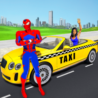 superhero car games taxi games