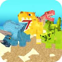 blocky dino park dinosaur arena