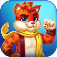 cat heroes match 3 puzzle