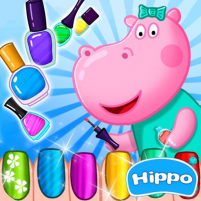 hippo manicure game for girls scaled