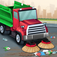 kids road cleaner truck game