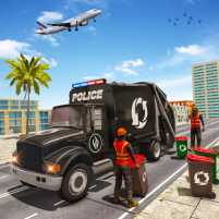 police garbage truck simulator scaled