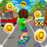 skater rush endless skateboard