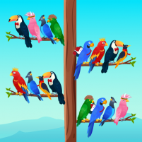 bird sort color puzzle games