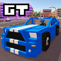 blocky car racer racing game