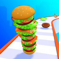 burger stack runner 3d