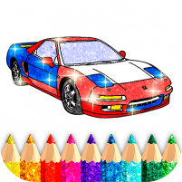 car coloring game offline