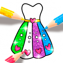dress coloring game for girls