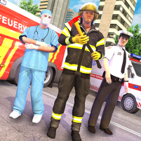 emergency rescue service police firefighter ems