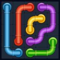 line puzzle pipe art