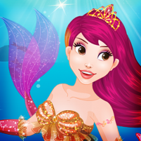 mermaid princess dress up spa makeup salon game