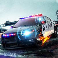 police car chase：crime city