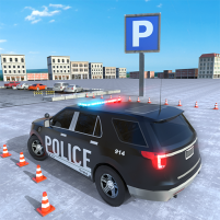 police car parking school game