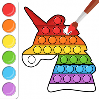 pop it coloring book game