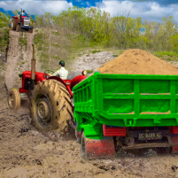 real tractor trolley farming cargo simulator