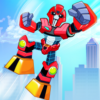 super hero runner robot games