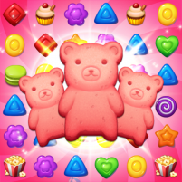 sweet candy pop match 3 puzzle