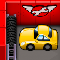 tiny auto shop car wash and garage game