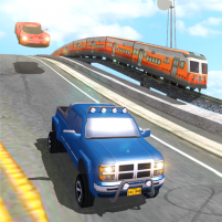 train vs car racing 2 player