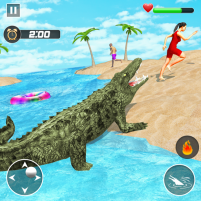 animal crocodile attack sim