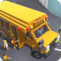 blocky school bus city bus simulator craft