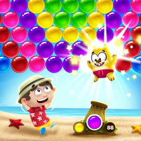 bubble shooter beach pop game