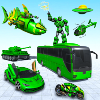 bus robot car transform game