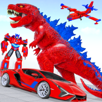 dino transform robot car game