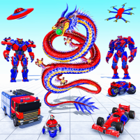 dragon robot transforming game scaled