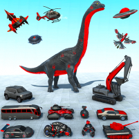 flying car dino robot games