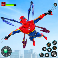 flying hero rescue robot games