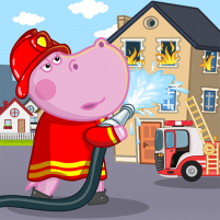 hippo fireman for kids