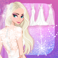 icy wedding winter dress up