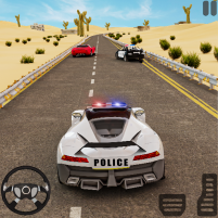 police car driving stunt game