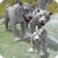 snow tiger family
