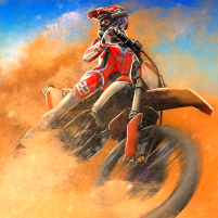 wild motor bike offroad racing